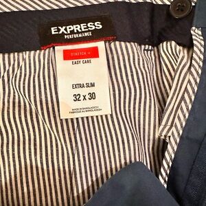 Express Men's Blue Dress Pants